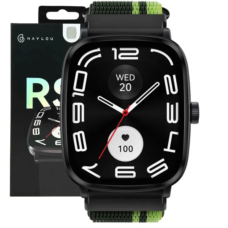 Relogio Smart Watch Haylou Rs5 Tela AmoLED 50mm Monitor Esportivo Android Ios Bluetooth