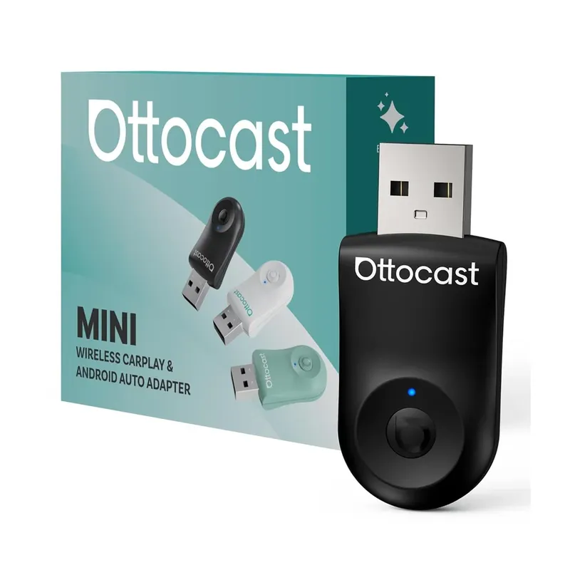 Adaptador Carplay Sem Fio 2 Em 1 Ottocast Mini Edge P/veículos