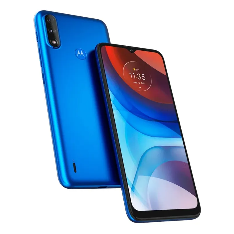 Smartphone Motorola Moto E7, 32GB, 2GB RAM, Octa Core 2.0GHz, Câmera Dupla 48MP, Tela 6.5, Cinza Metálico