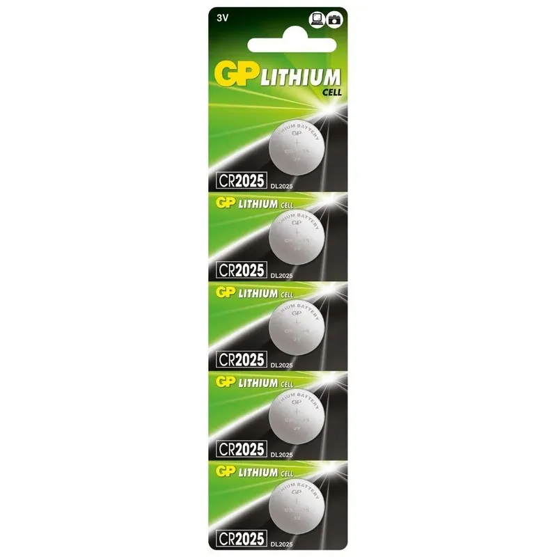 Cr2025 Pilha De Lithium Moeda 5 Unidades Por Cartela