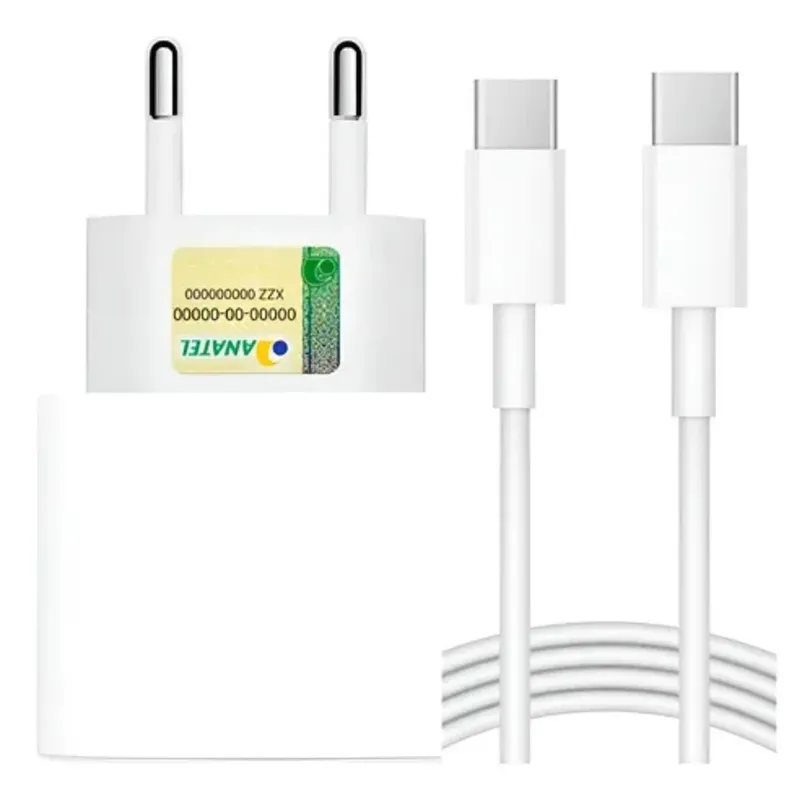 Carregador Potente 20w Rápido Todos Os Modelos Com Cabo Usb-c