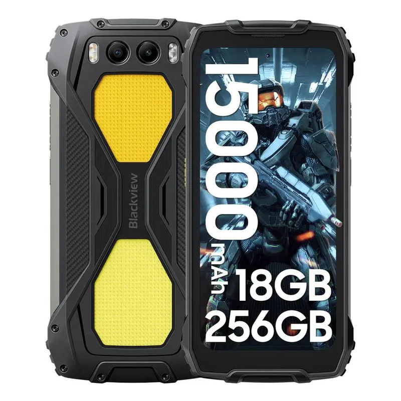 Smartphone Blackview Bv7300 18GB Ram 256gb Bateria 15000mah Super Resistente Preto