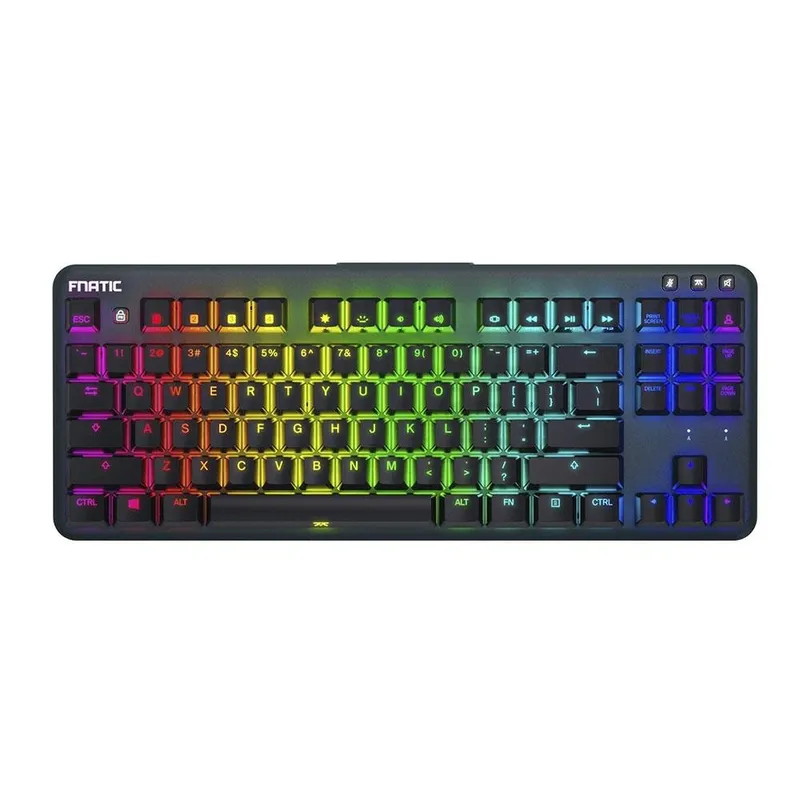 Teclado Gamer Fnatic Streak65, RGB, Compacto, US, Preto - C-KB0003