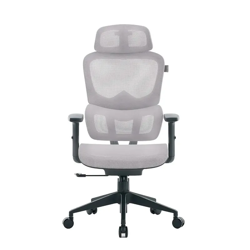 Cadeira Office XT Office X-Max, Até 120Kg, Reclinável, Braço 2D, Cilindro de Gás Classe 4, Tela Mesh, Cinza e Preta - XTO-104