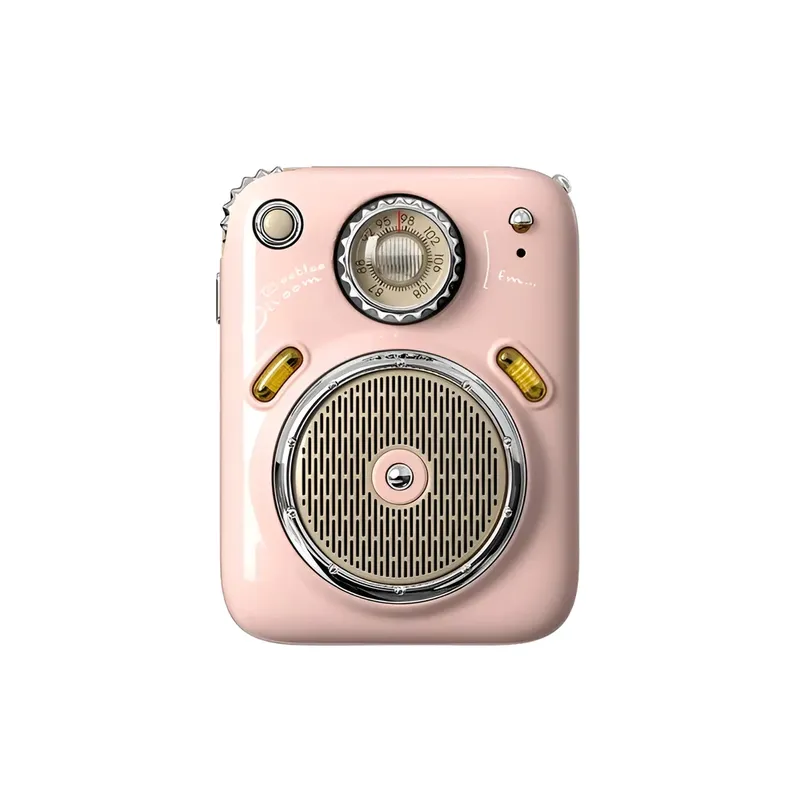 Mini Caixa De Som Divoom Beetles-fm Rosa
