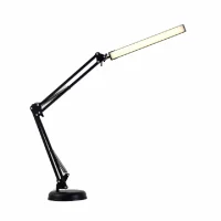 Luminária Usb Mesa Articulável LED + Garra Metal Cor Da Estrutura:preto;cor Da Cúpula:preto