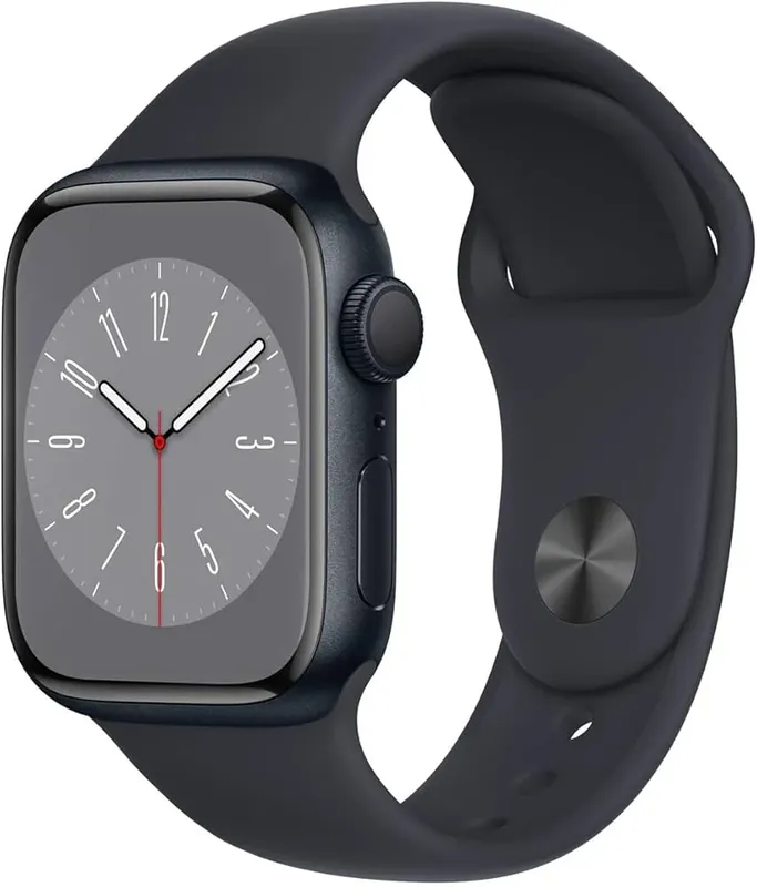 Apple Watch Series 8 Gps 41mm Caixa Meia-noite Com Pulseira Esportiva Midnight