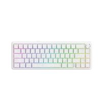 Teclado Mecânico Sem Fio Attack Shark X65PROHE, RGB, Switch Magnético, Tri-Mode Wireless Bluetooth USB-C, Branco - X65PROHE