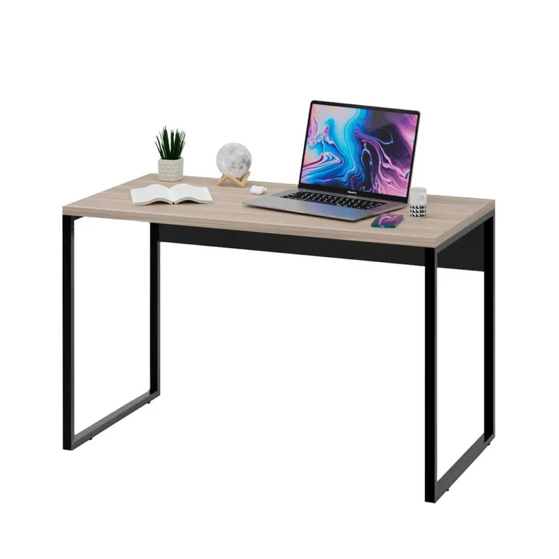 Mesa De Escritório Computador Industrial 1,20m Netmobil - Dubai/preto