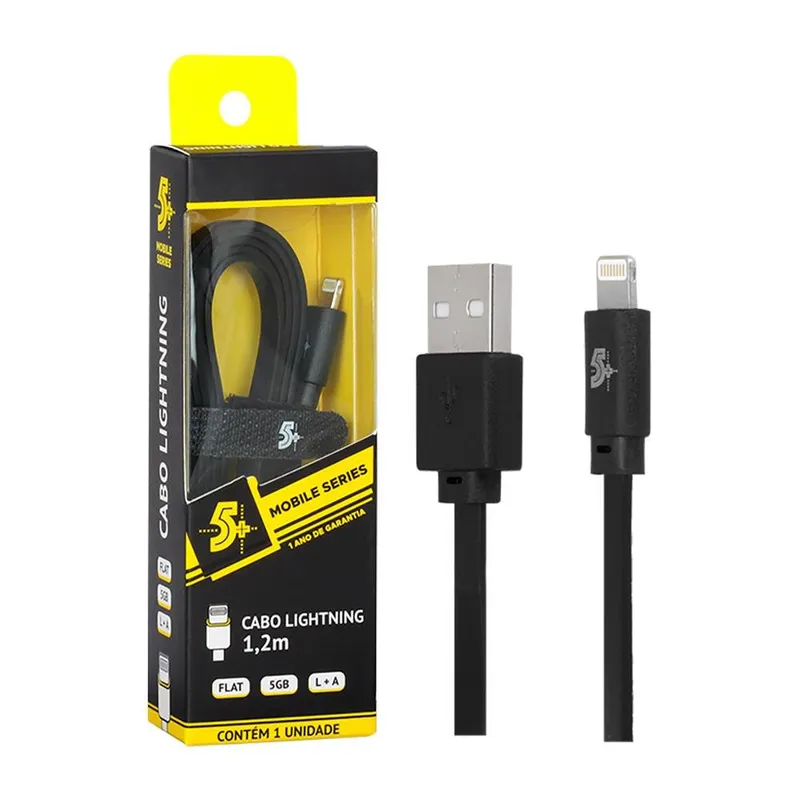 Cabo Carregador Usb Otg Lightning 5gb 1.2 Metros -
