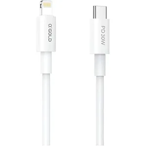 Cabo Compatível Lightning 2 Metros 30w | Usb-c Para Iphone Carregamento Ultrarrápido Α'gold Cb-104