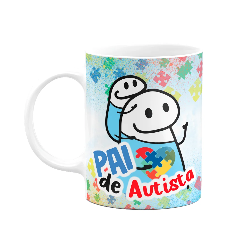 Caneca Flork Pai De Autista 325ml