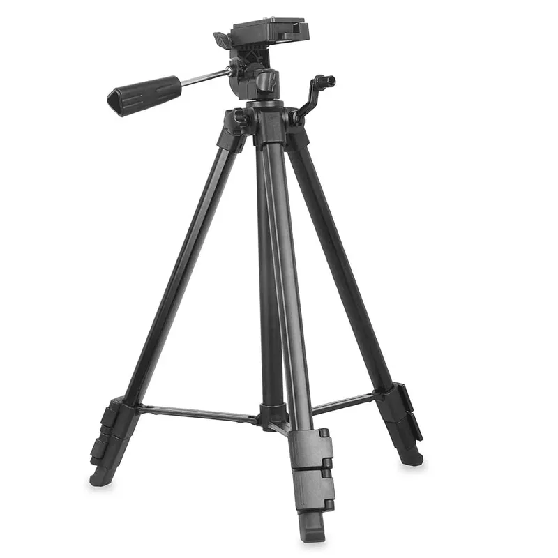 Tripé Kingjoy Vt-910, Com Cabeça De Vídeo Panorâmica, 360Graus, Para Câmeras, E Filmadoras, Preto