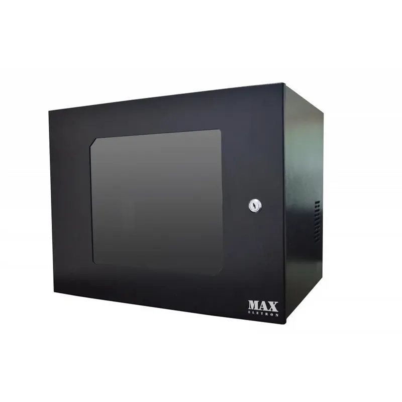 Mini Rack 19 8u Max Elétron Acrílico Com Chave 38x50x35cm