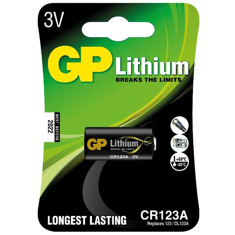 Pilha 3v De Lithium mod Cr123