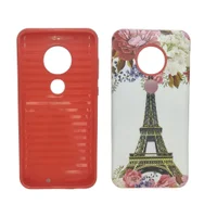 Capa Capinha Celular Moto G7 E G7 Plus Anti-queda E Impacto Roxo Paris:vermelho Torre Eiffel