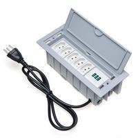 Caixa De Tomada 7 Blocos Embutir 6 Tomadas 20a 3 Usb 5.2a Cz