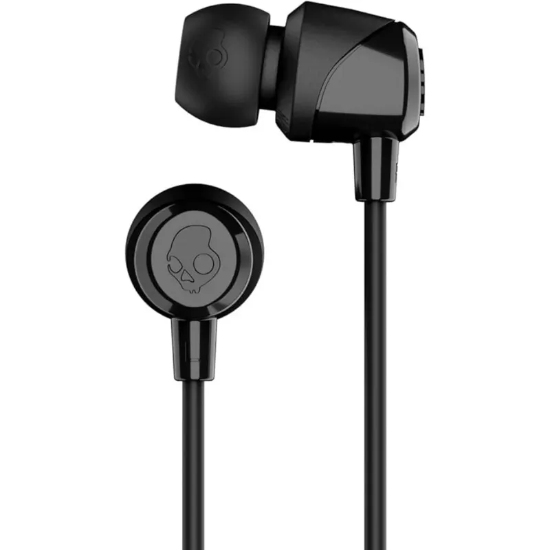 Fone De Ouvido Skullcandy Jib In Ear Buds Microfone Com Fio Preto