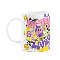 Caneca Divertida Vibes - Se Uma Palavra Pode Mudar Tudo...