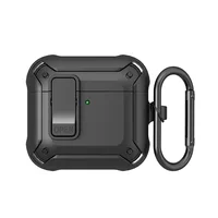 Capa Preta Resistente Para Airpods 4