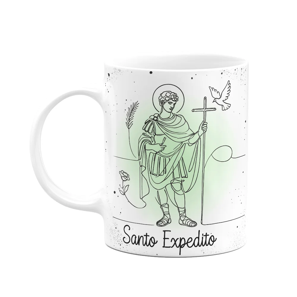 Caneca Religiosa Orações - Santo Expedito - 325ml