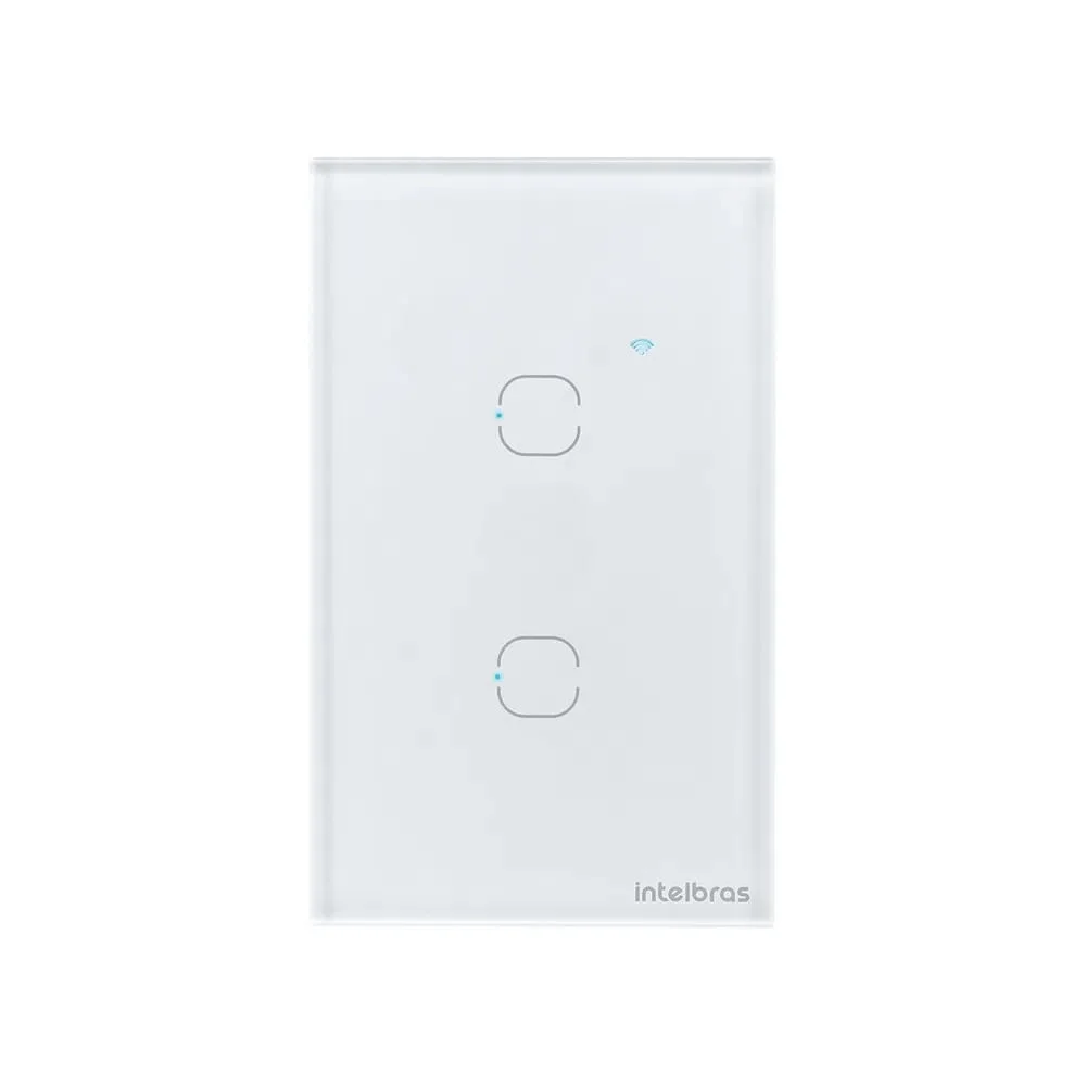 Interruptor Smart Wi-fi Touch 2 Intelbras Ews 1002 Branco - Bivolt