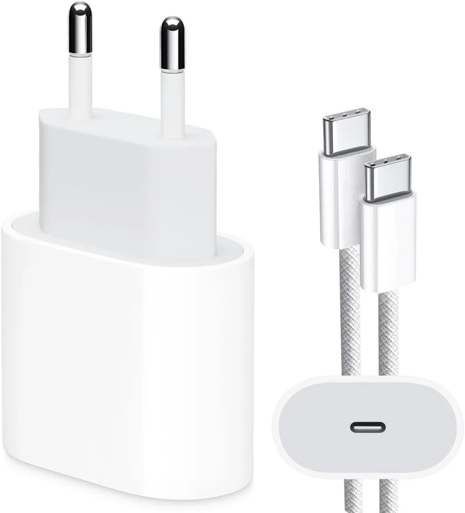 Carregador Turbo 40w Compatível Iphone 16, 16 Pro, 16 Pro Max Iphone 15 Plus 15 Pro 15 Pro Max, Galaxy, Todos Android Entrada Tipo-c + Cabo