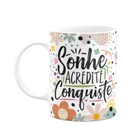 Caneca Motivação, Sonhe Acredite Conquiste