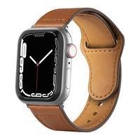 Multiira De Couro Para Apple Watch 42, 44, 45mm, Marrom - Gshield