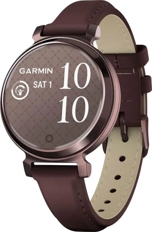 Garmin - Lily 2 Classic Smartwatch 34 Mm Alumínio Anodizado - Bronze Escuro Com Multiira De Couro Mulberry-010-02839-03
