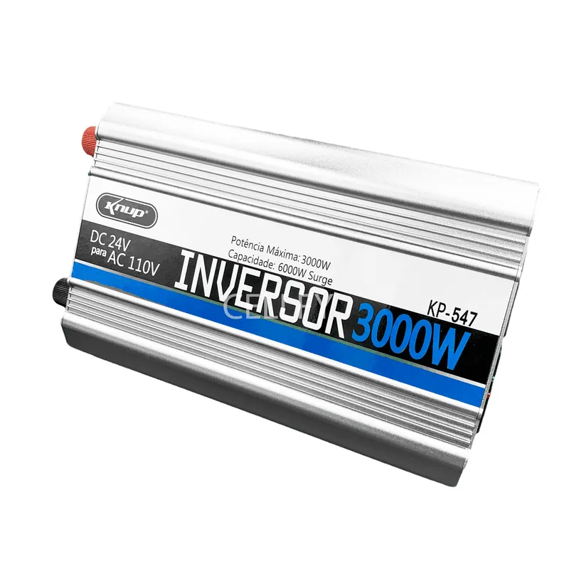 Inversor De Tensão Veicular Power 24v 110v 3000w Senoidal
