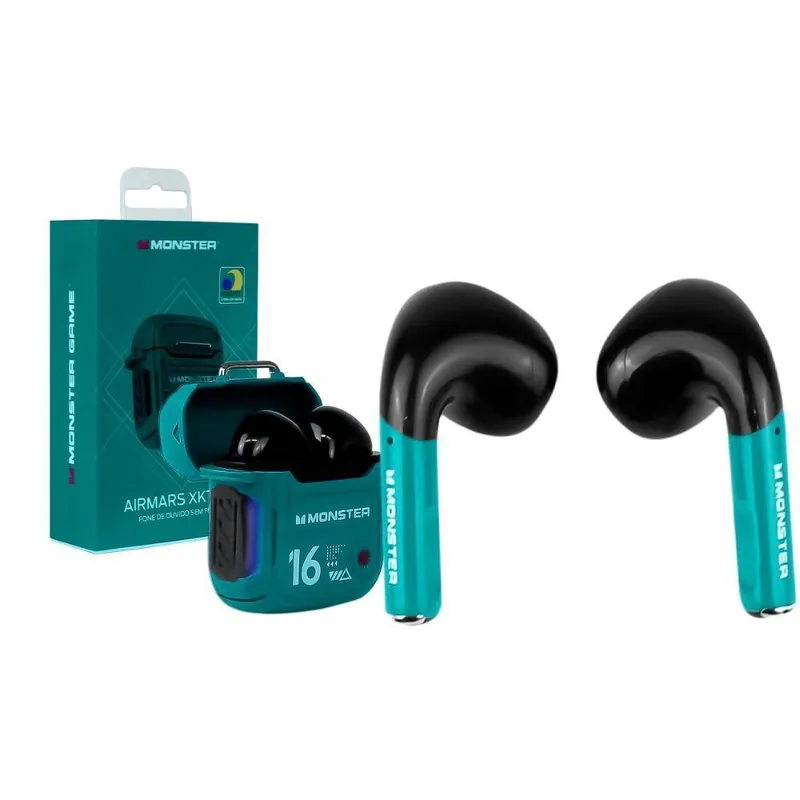 Fone De Ouvido Bluetooth P/ Iphone Android Esporte Gamer Ios - Verde