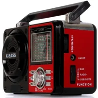 Rádio Recarregável Am/fm/usb/sd 10w Bivolt D-1605