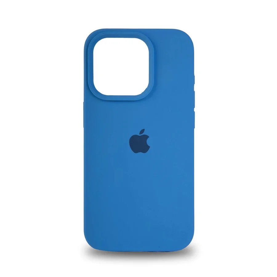 Capa Capinha Para Iphone 14 Pro Max Plus Silicone Premium - Azul