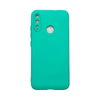 Capa Moto E6 Plus Silicone Aveludada Colorida Capinha Anti Impacto Moto E6 Plus:verde Água