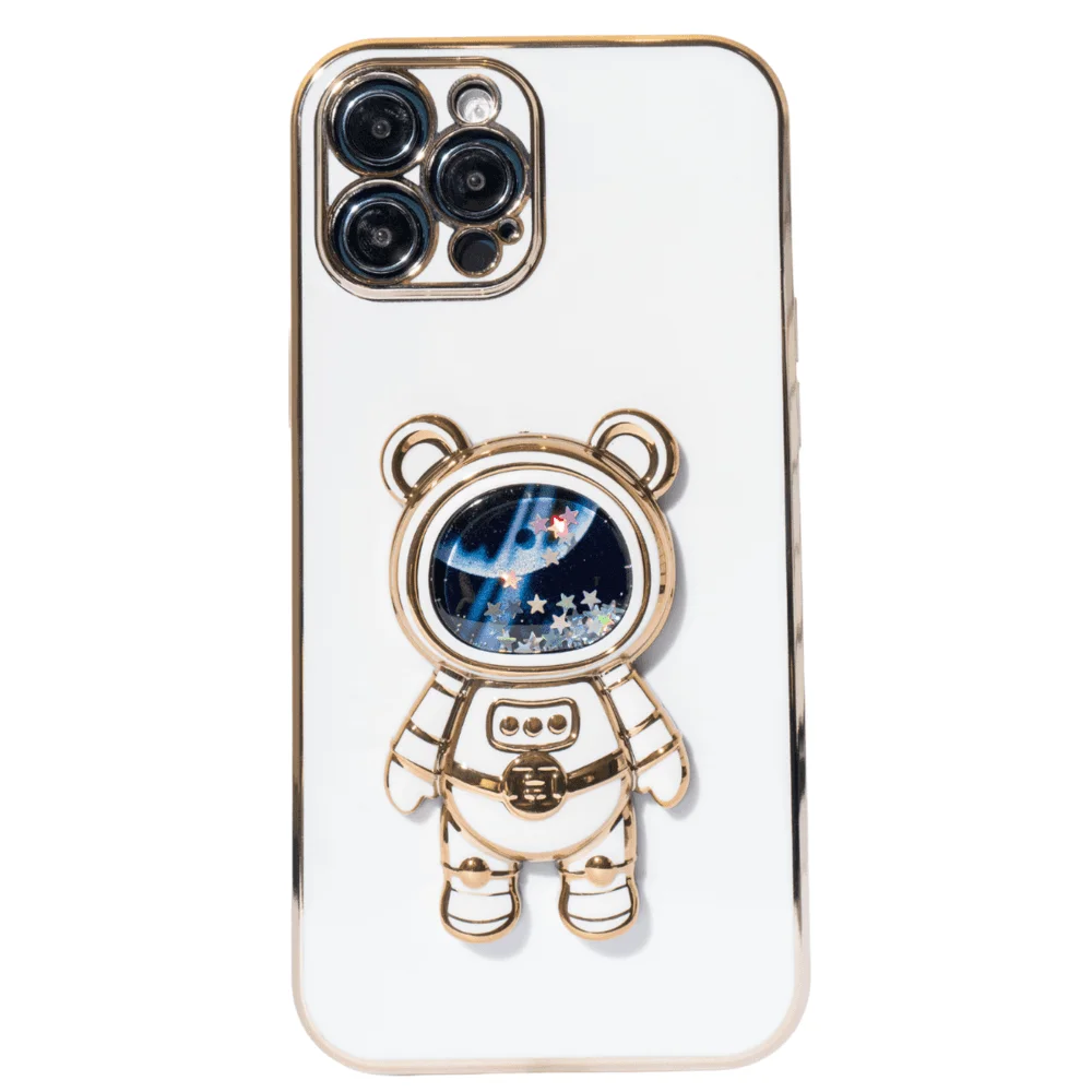 Capa Com Suporte De Astronauta Galvanizado Compatível Com iPhone 14 Pro