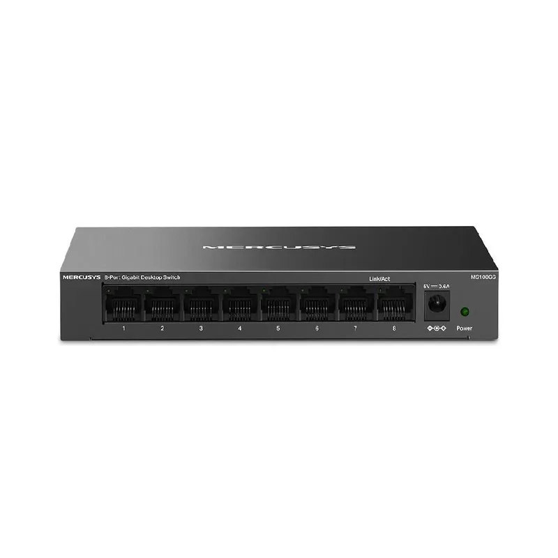 Switch Mercusys Ms108gs 8 Portas Gigabit 10/100/1000mbps Case Metal