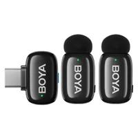 Microfone De Lapela Boya Mini 2-04 Semfio Usb C Para Celular
