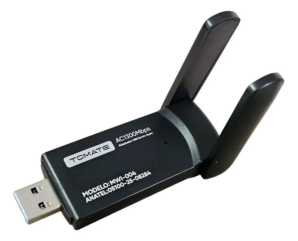 Adaptador Wifi Usb Com Banda Dupla 2.4g/5g Tomate Mwi-004