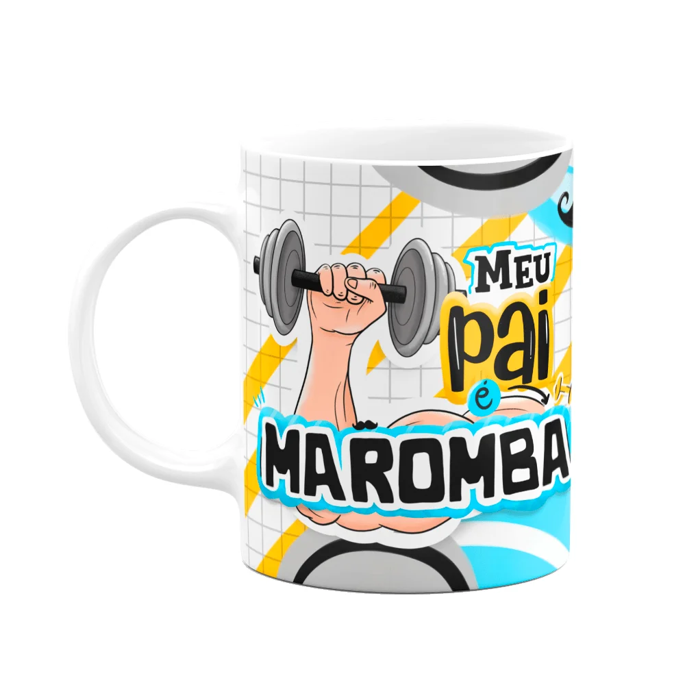 Caneca Dia Dos Pais - Meu Rei, Meu Pai - 325ml Branca