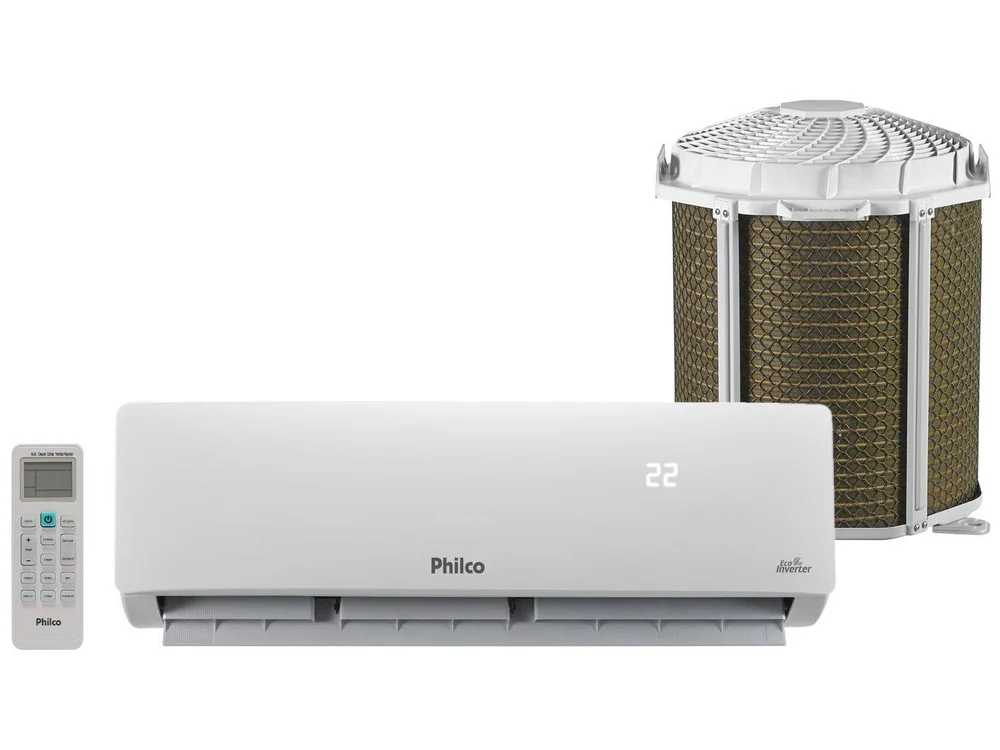 Ar-condicionado Split 12.000 BTUs Philco Eco Inverter Quente e Frio PAC12QC