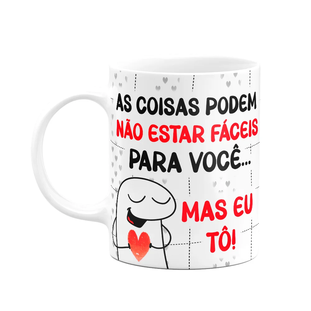 Caneca Florkito Namorados - Pra Você Estou Fácil