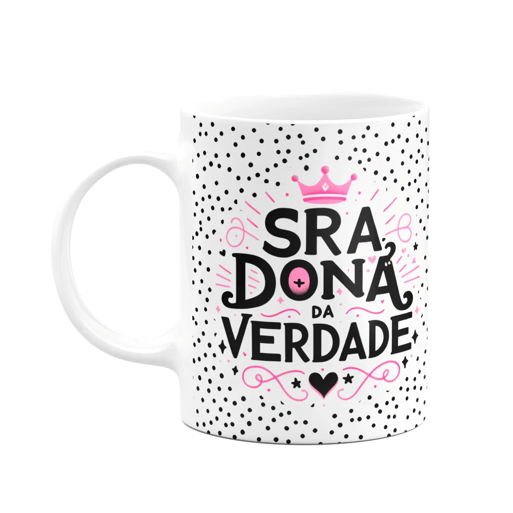 Caneca Funny Namorados, Senhora Dona Da Razão