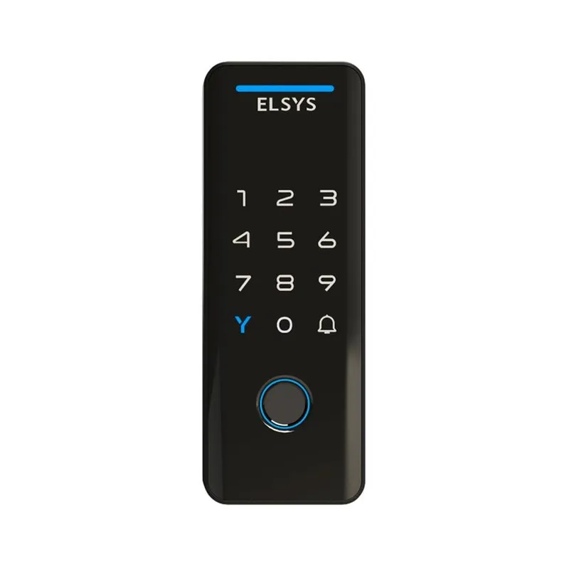 Fechadura Digital de Sobrepor ELSYS, Bluetooth, Com Biometria, Preto - ESF-DS4100V