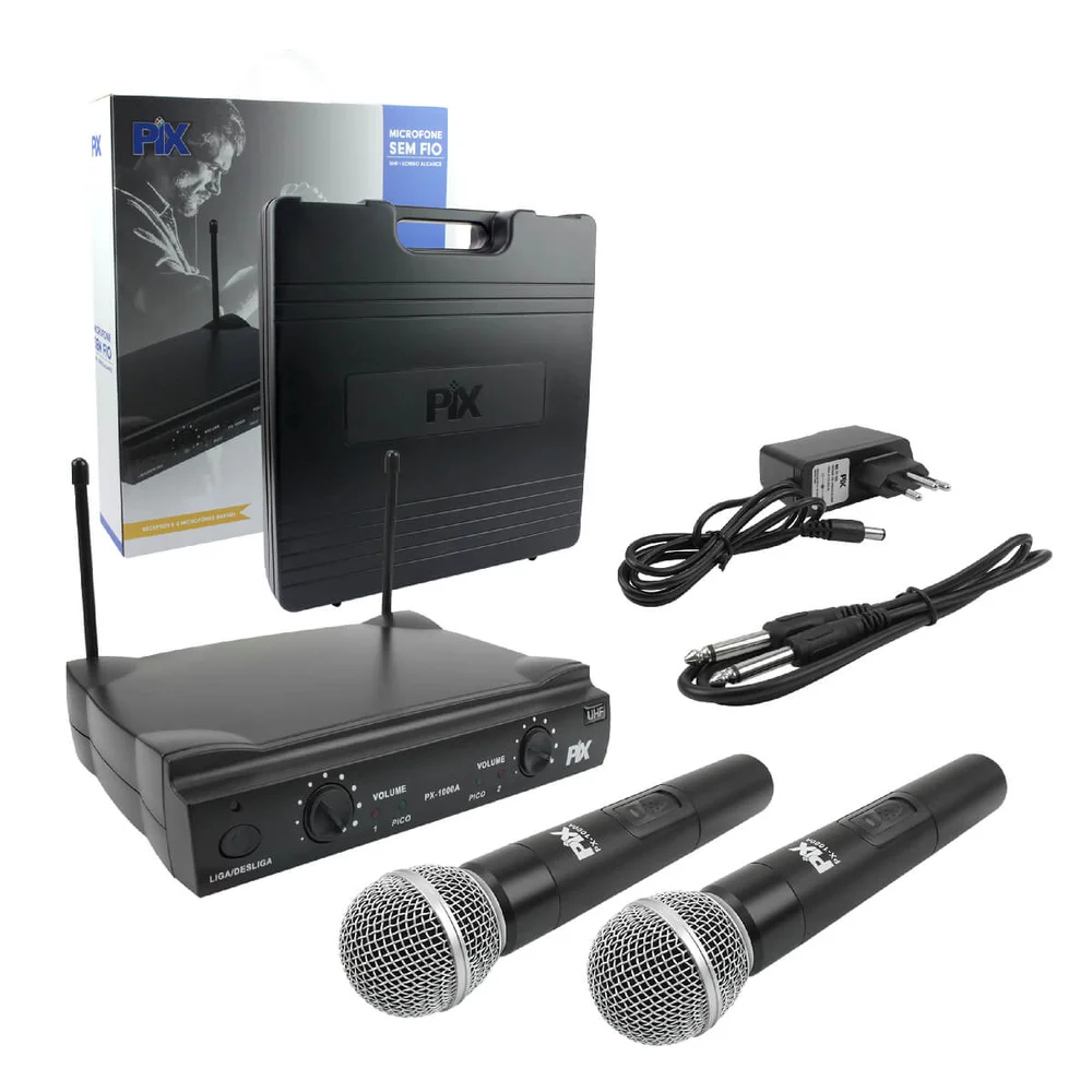 Microfone S/ Fio Duplo - Músicos Igrejas Bandas -