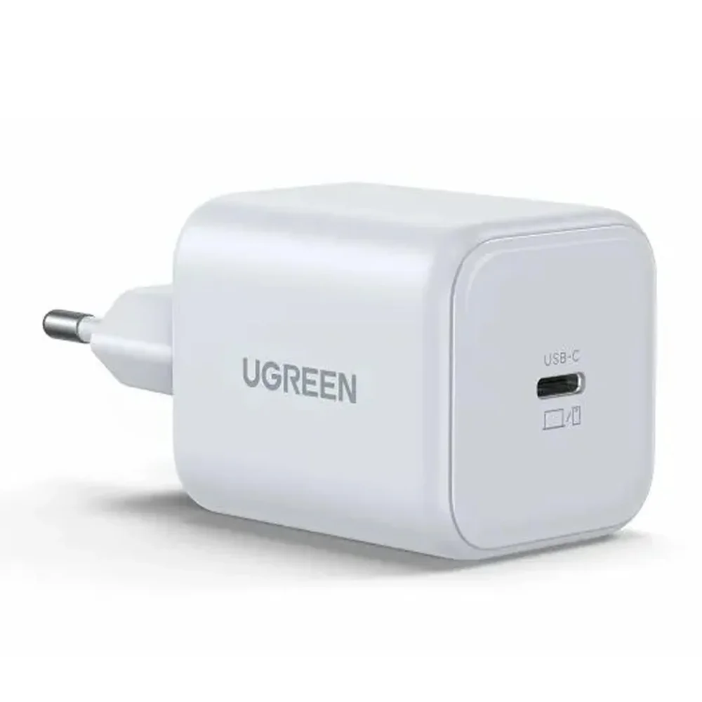 Carregador Ugreen 20w Usb-c Gan Pd3.0 Qc4 Rápido Branco