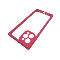 Capa Case Capinha De Celular Iphone 12 Pro Max Emborrachada Cor:rosa Claro