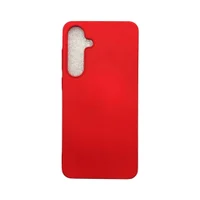 Capa Samsung S24 Plus Silicone Aveludada Capinha Colorida Capinha Anti Impacto Cor:vermelho
