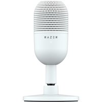 Microfone Razer Seiren V3 Mini, Ultracompacto, Conexão USB, Branco - RZ19-05050300-R3U1