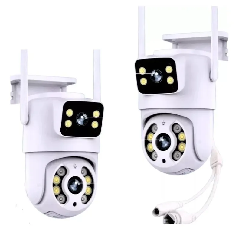 Câmera Ip Wi-fi Lentes Dupla Externa Prova D´água Infravermelho Hd 1080p